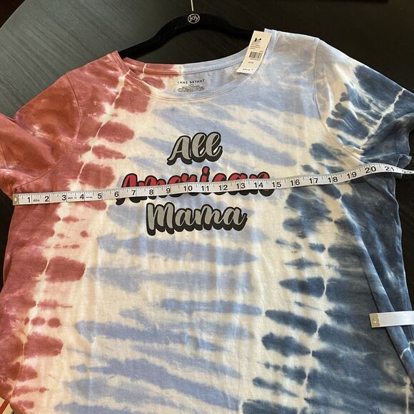 Lane Bryant Classic Short-Sleeve All American Mama Graphic Tee size 14/16 - Picture 3 of 6